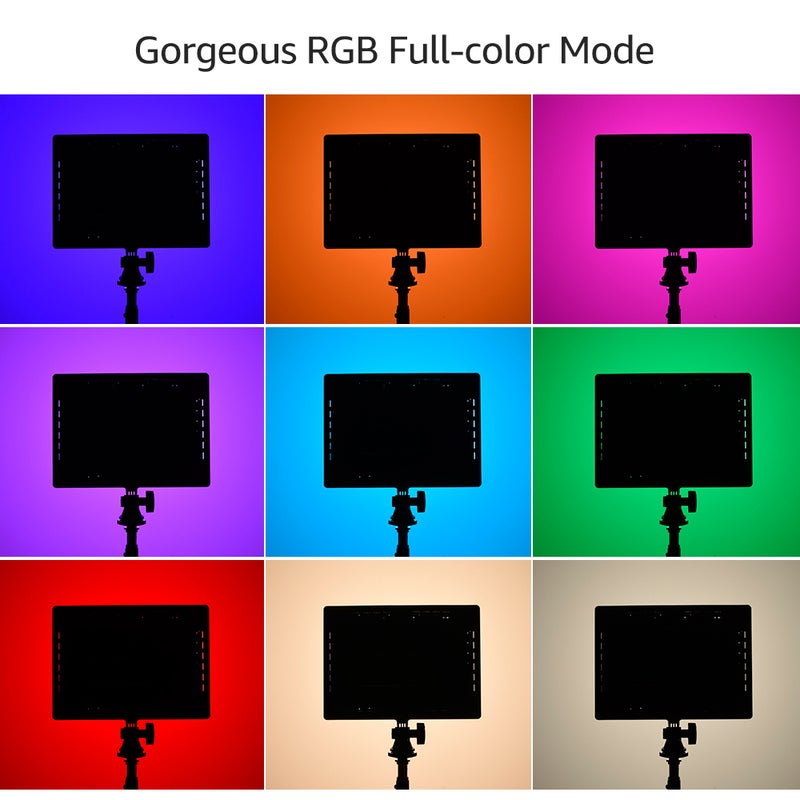 Loquat YN300 Air II LED Video Light Panel RGB Photography Fill-in Lamp Black - Image 3