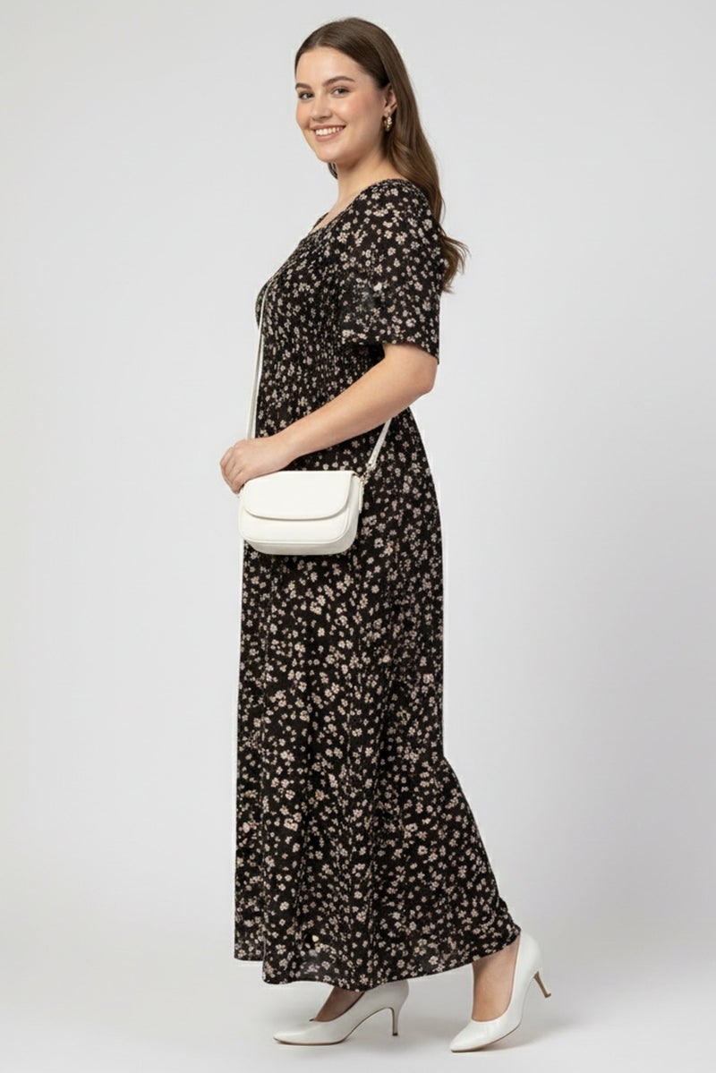 Willow & Whistle Women Floral Print Midi Dress, Multicolor - Image 3