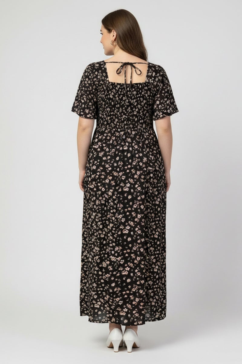 Willow & Whistle Women Floral Print Midi Dress, Multicolor - Image 4