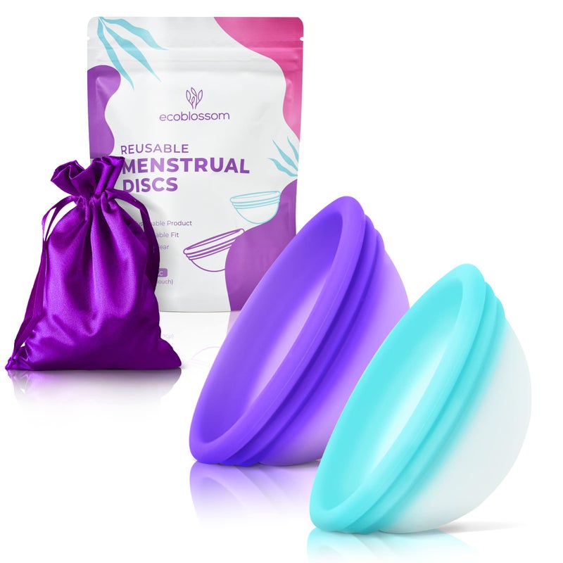 ecoblossom Ecoblossom Menstrual Original Disc Set of 2 Reusable Period Discs Regular Large Disc Pack of 2 