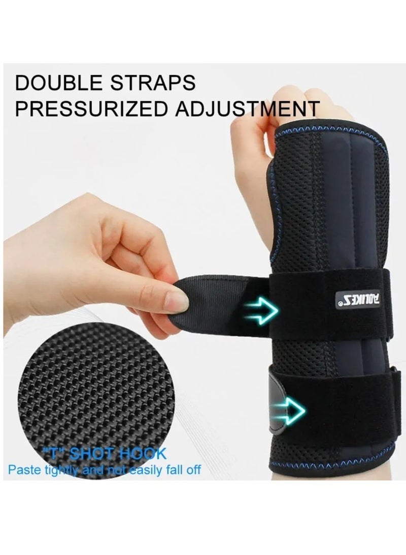 AOLIKES Wrist Brace, Carpal Tunnel Wrist Strap, Adjustable Arm Compression Pain Relief Wrist Support Brace For Tendonitis, Arrthritis, Injuries, Wrist Pain, Sprains, (Left Hand Medium Size, Pack Of 2pcs) - Image 5