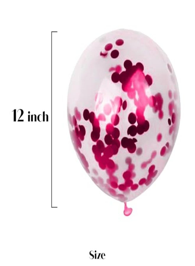 Just Party Confetti Balloons - Pack of 50 (Pink) - Image 4
