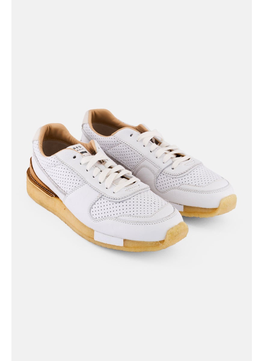 clarks Women Standard Torrun Kow Top Lace Up Sneakers Shoes, White  - Image 1