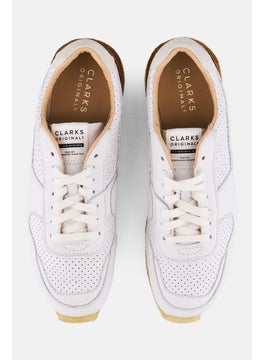 clarks Women Standard Torrun Kow Top Lace Up Sneakers Shoes, White  - Image 2