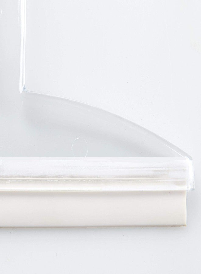 InterDesign 8" Clear Plastic Suction Squeegee Shower Window Cleaner - Image 3