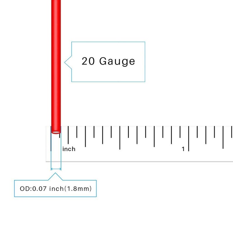 BNTECHGO سلك سيليكون BNTECHGO 20 قياس لفة أحمر وأسود كل 250 قدم مرن 20 AWG سلك نحاسي معزول - Image 3