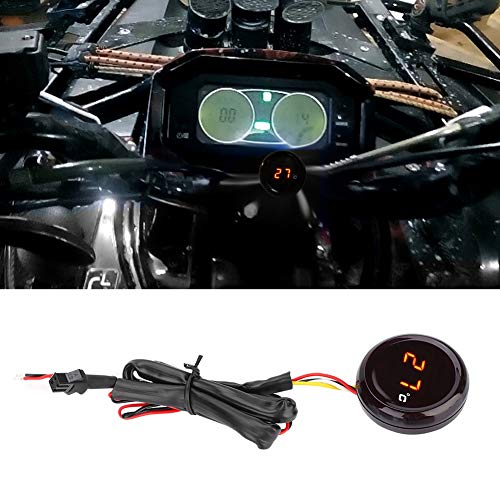 KIMISS 12V HD LCD Digital Thermometer Water Temperature Meter Gauge Kit for for Motorcycle, Racing, Scooter (Red Light) - Image 4
