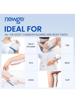NEWGO NEWGO Refillable Ice Bags with Clamp Closure [Pack of 6] Large 7 X 4.6, Reusable Easy Filling Hospital Ice pack with Soft Outer Covering and Leak Resistant Inner Layer  - Image 2