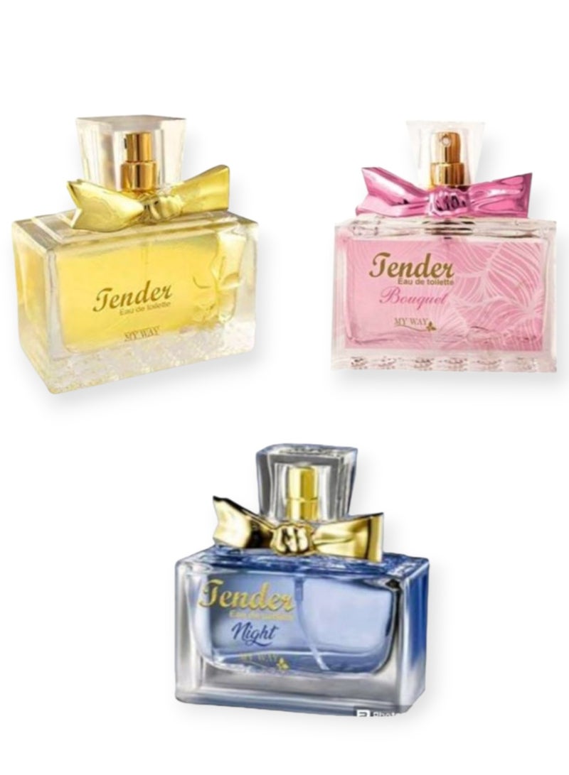 My Way Tender Perfume 55ml + Tender Bouquet Perfume 55ml + Tender Night Perfume 55ml