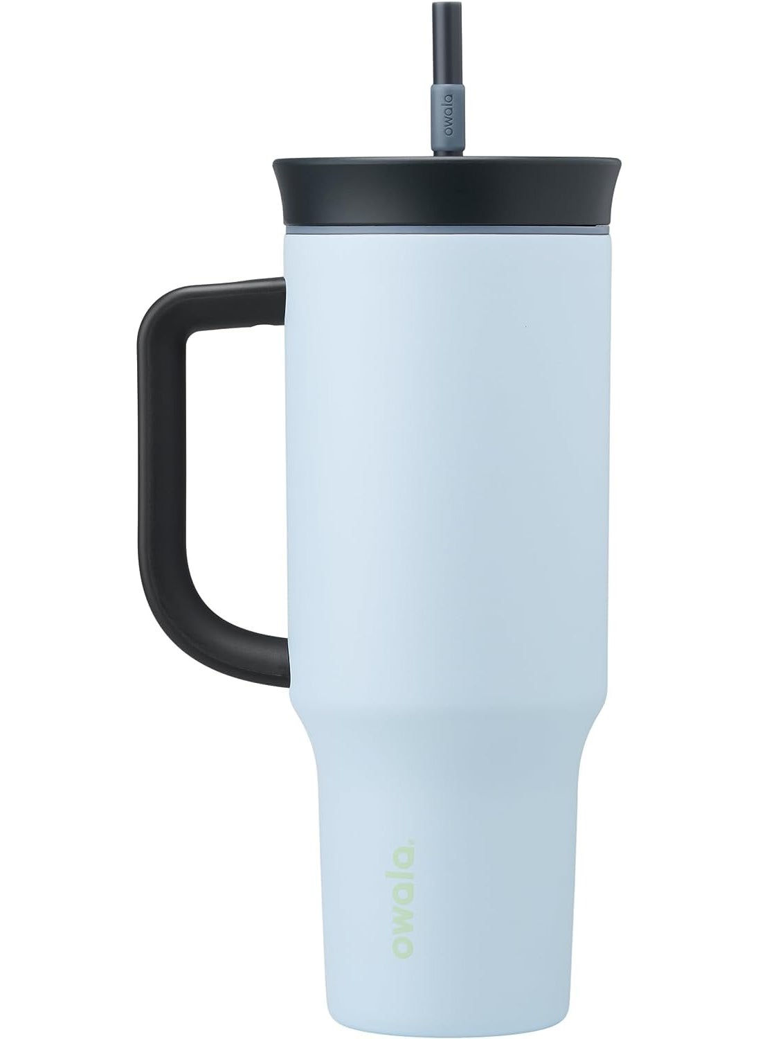 Owala Owala Stainless Steel Triple Layer Insulated Travel Tumbler with Spill Resistant Lid  Straw  and Carry Handle  BPA Free  40 oz  Blue (The Great Blue)  - Image 1