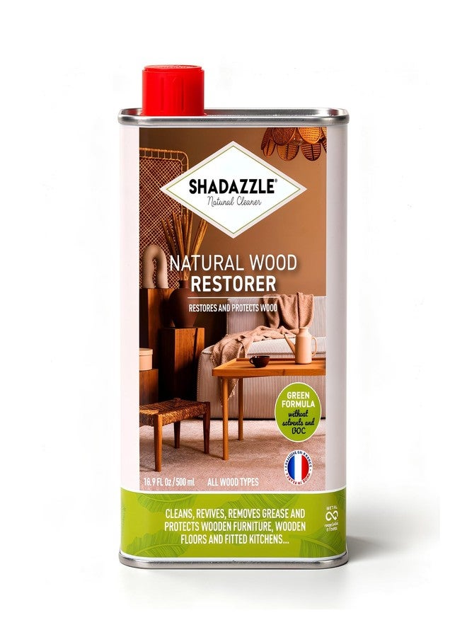 Shadazzle Natural Wood Restorer & Cleaner – Eco-Friendly Multi-Surface Polish for All Types of Wood – Revives Cabinets, Furniture, Wooden Floors & Kitchen Surfaces – 16.9 fl oz (500 ml) - Image 1