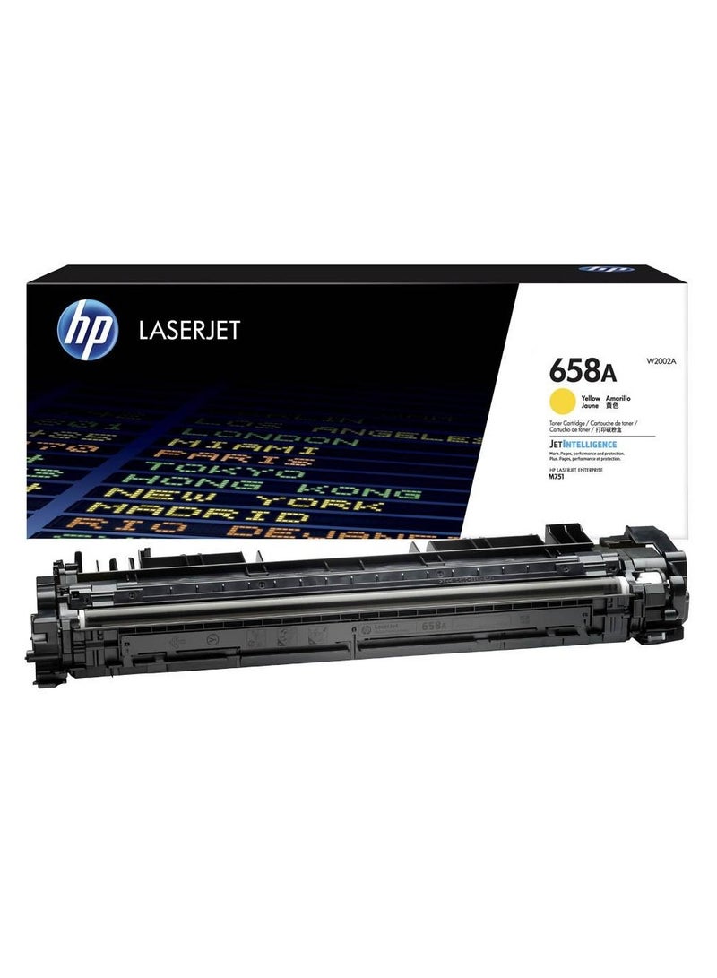 HP 658A Yellow Original LaserJet Toner Cartridge Yellow