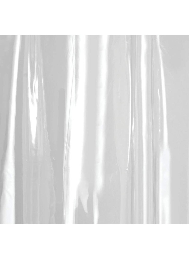 InterDesign Vinyl Plastic Long Shower Curtain Liner. Plastic Shower Curtain for use Alone or With Fabric Curtain, 108 x 72 Inches, Clear  - Image 5