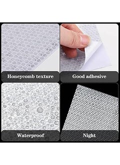 Arabest 7 Sheets 8.86'' x 11.42'' Adhesive Reflective Stickers Flexible Waterproof Warning Reflective Tape Night Lighting Safe Stickers for Car Truck Trailer Motorcycle Bicycle Mailbox  - Image 4