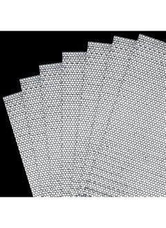 Arabest 7 Sheets 8.86'' x 11.42'' Adhesive Reflective Stickers Flexible Waterproof Warning Reflective Tape Night Lighting Safe Stickers for Car Truck Trailer Motorcycle Bicycle Mailbox  - Image 3