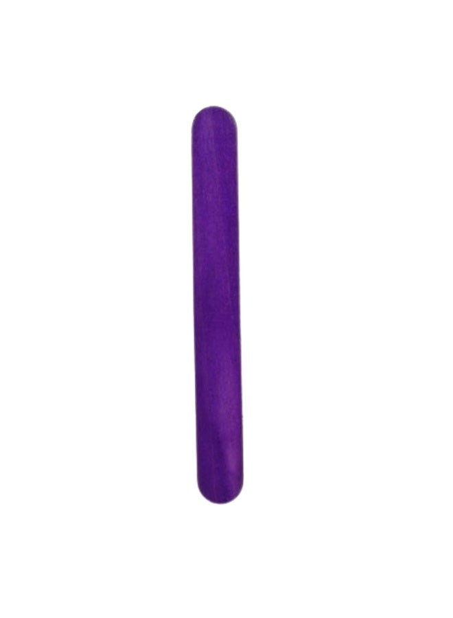 Natural Wooden Ice Cream Popsicle Sticks For Arts And Crafts 50pcs- Purple - Image 2