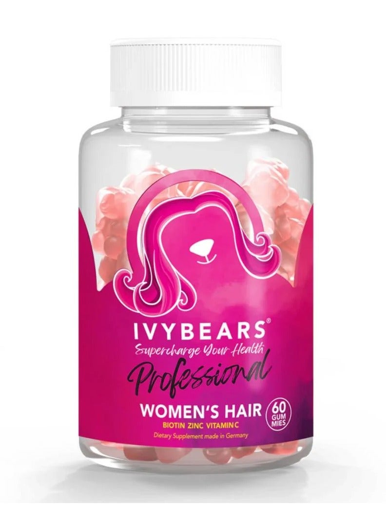 Ivy Bears Hair Vitamins for Women Professional 60 Gelatin Tablets