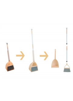 Xifando Mini Broom with Dustpan for Kids,Little Housekeeping Helper Set (Light Orange)  - Image 5