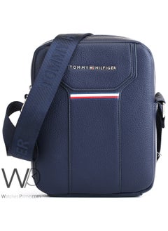 Tommy Hilfiger Plus Tommy Hilfiger Blue Crossbody Messenger Leather Bag For Men  - Image 1