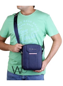 Tommy Hilfiger Plus Tommy Hilfiger Blue Crossbody Messenger Leather Bag For Men  - Image 2