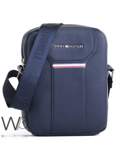 Tommy Hilfiger Plus Tommy Hilfiger Blue Crossbody Messenger Leather Bag For Men  - Image 4
