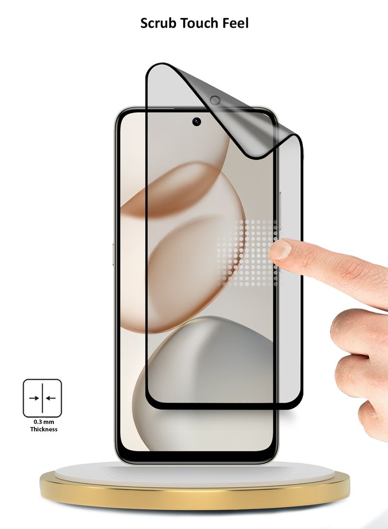 Wtech Honor 400 Smart 5G 2025 Premium Nano Ceramic Full Glue Full Cover Matte Flexible Screen Protector (MSCNMN) - Clear/Black - Image 4