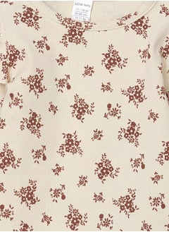 LC WAIKIKI Crew Neck Floral Baby Girl Blouse and Leggings Pants 2-Pack  - Image 3