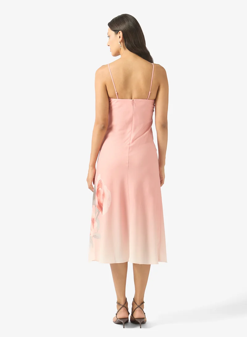 تيد بيكر Nahsa Printed Strappy Midi Dress