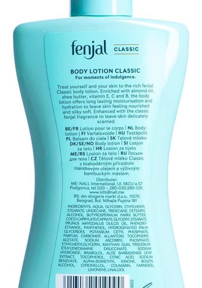 Fenjal Classic Luxury Hydrating Body Lotion - 200ml - Image 2