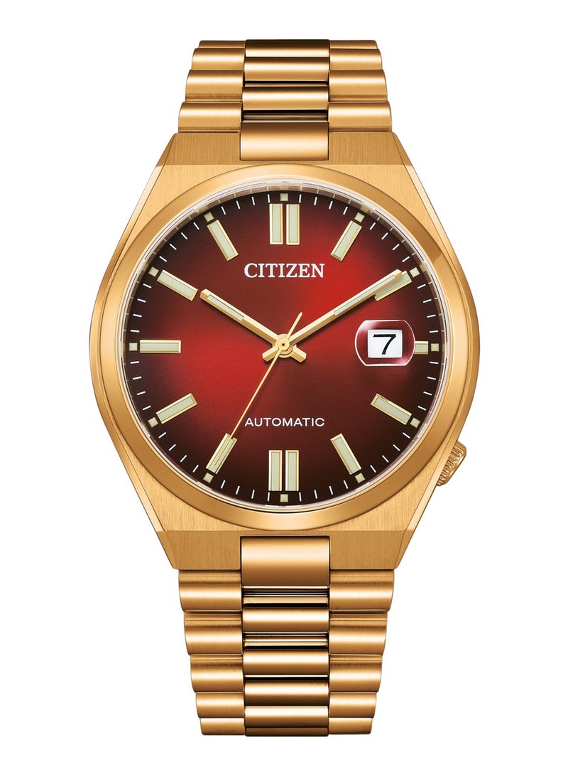 Citizen Boutique Citizen Red Dial Gold Watch Stainless Automatic NJ0153-82X - Image 1
