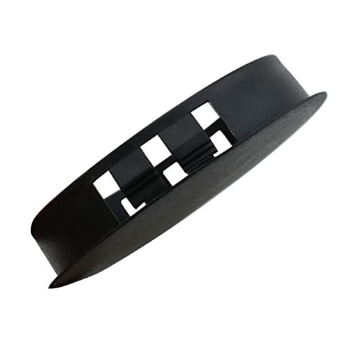 TAODAN 10pcs Black Hole Plugs 50mm/2" Plastic Round Flush Type Hole Plugs Snap in Locking Hole Tube Blanking End Caps Tube Pipe Inserts Plug for Table Box Extra Hole - Image 3