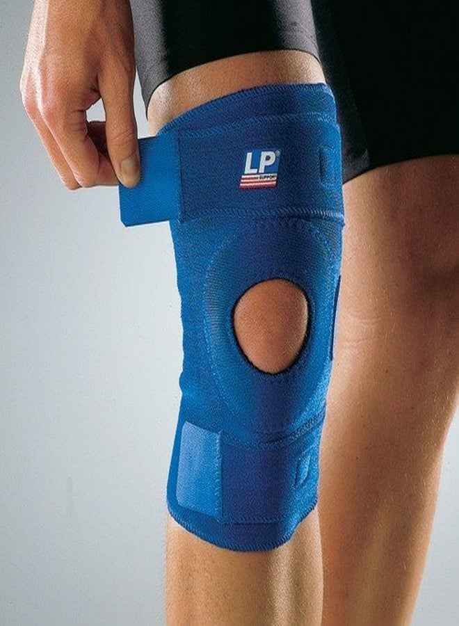 LP SUPPORT Neoprene Supports 758 Open Patella Knee Support,Royal Blue-Free Size - Image 2