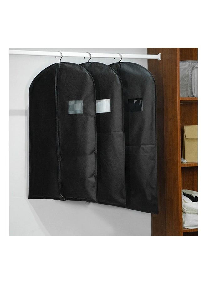 Generic 5Pcs Black Garment Bags for Storage and Travel, Anti-Moth Protector Suit Cover for men for Wardrobe and Travel Dustproof Clothes Jacket Covers  - Image 5