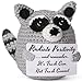 Weming Tiny Handmade Raccoon Gift Positive Crochet Animal Trash Panda Emotional Support Plush for Men Women Friend Coworker Bestie Motivational Encouragement Present Best for Birthday Christmas - Image 2