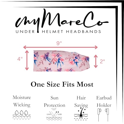 myMareCo Equestrian Headbands for Women, Under Riding Helmet Bands, Sportswear Wide Hair Wrap Suitable for Use with Bike Helmets, Yoga & Hiking - Image 3