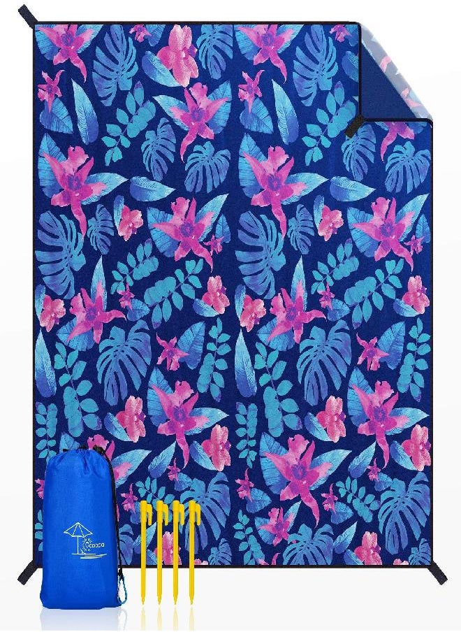 OCOOPA OCOOPA Beach Blanket Sandproof, 10'X 9' Extra Large, Soft and Durable Material, Sand Free Waterproof, Light Weight and Portable, Perfect for Travel Camping, Beach Vocation, Nile Garden  - Image 1