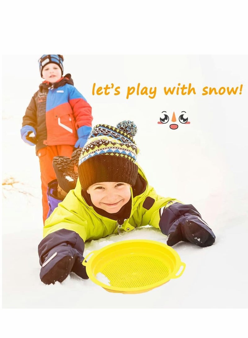 KASTWAVE Heavy Duty Plastic Colorful Beach Sand Sifter Sieves Toys Sets Kit, Durable ABS Gift Set Bundle for Kids Boys Girls- 4 Pack - Image 3