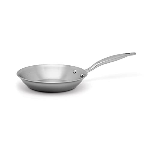 Heritage Steel 8.5 Inch Fry Pan | Made In USA | Titanium Series | 316Ti Skillet with Stay Cool Handle | Fully Clad Stainless Steel Pan with 5-Ply Construction | Induction Ready & Non Toxic - Image 1