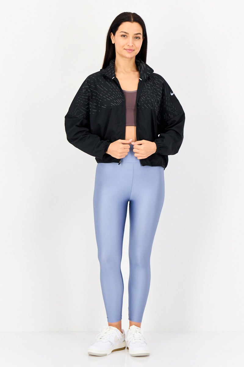 Nike Women Sportswear Fit Long Sleeve Running Jacket, Black - Image 3