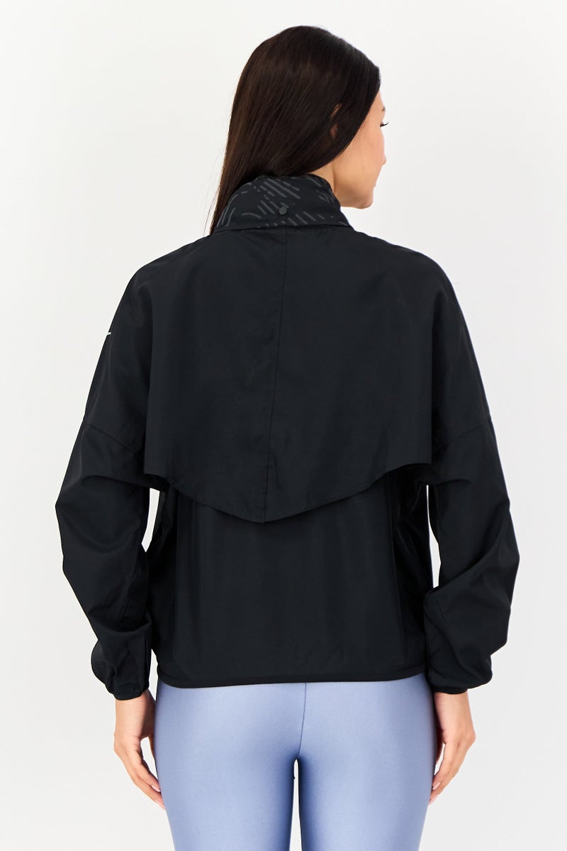 Nike Women Sportswear Fit Long Sleeve Running Jacket, Black - Image 4