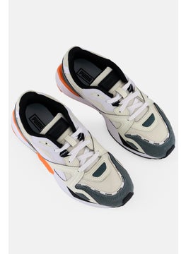 PUMA Kids Boy Mirage Max Lace Up Running Shoes, White Combo  - Image 4