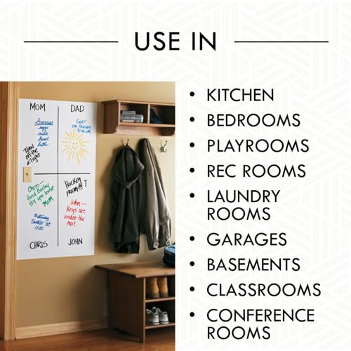 Rust-Oleum 241140 Specialty Dry Erase Brush-On Paint Kit, White 16 Fl Oz (Pack of 1) - Image 5