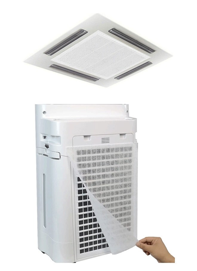 Generic - Air Vent Register Filter Paper Kit 78.7 x 39.3 Inch Electrostatic Media with 11.8 Inch traceless tape Anti Dust Net Strainer Registers Grilles Airduct Filters for HVAC AC Heating - Image 1