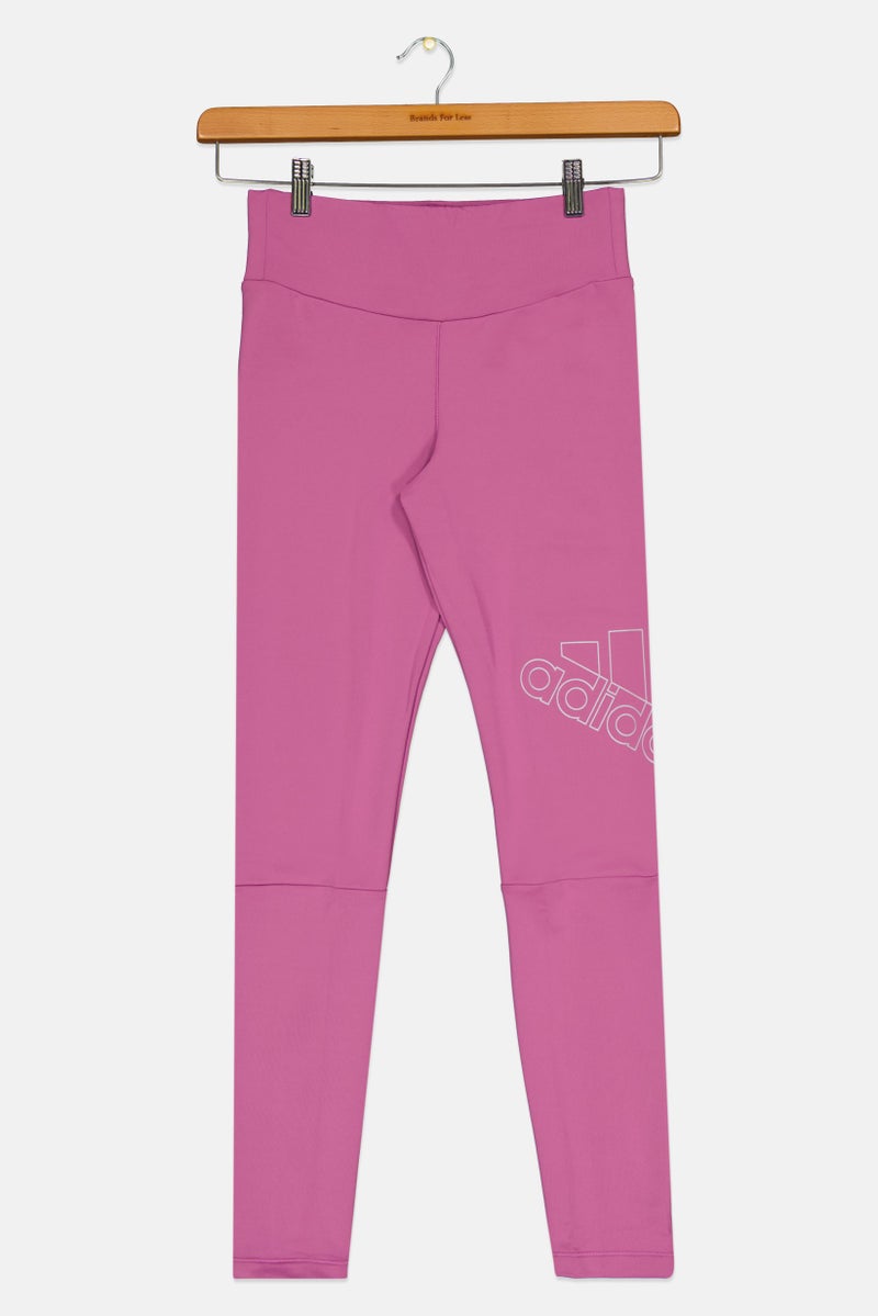 Adidas Kids Girl Sportswear Fit Training Leggings, Purple  - Image 1