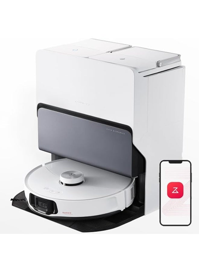 Roborock S8 MaxV Ultra Robot Vacuum & Sonic Mop - 10000 Pa Suction, Deep Cleaning, Hot Air Self-Drying, Auto Empty & Refill, Obstacle Avoidance