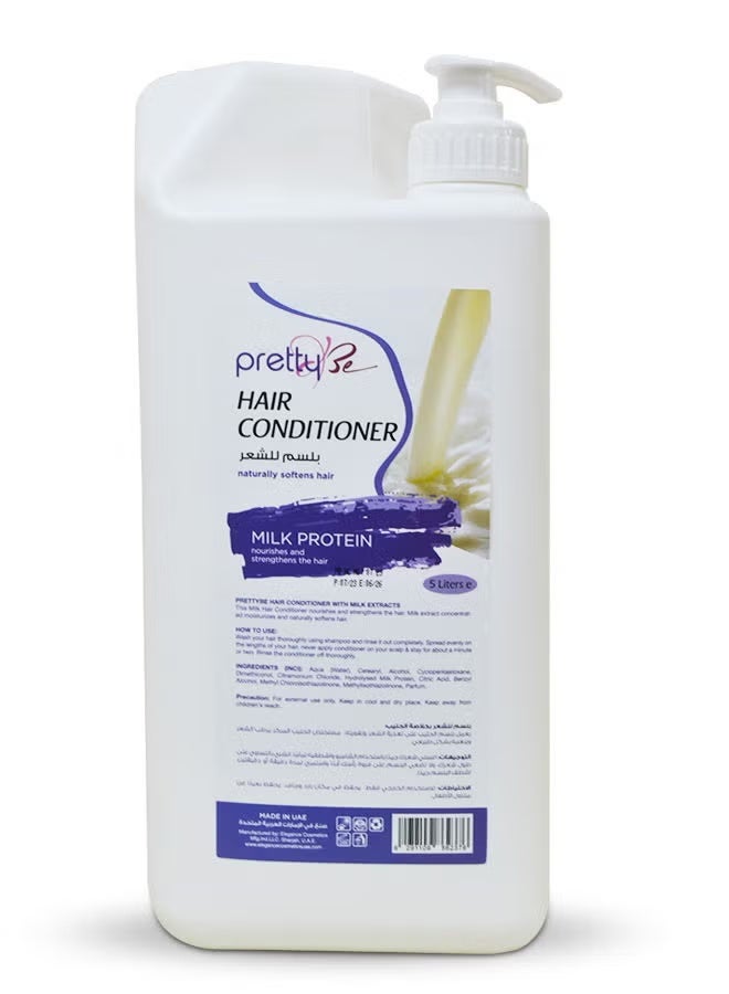بريتي بي ينعم بلسم الشعر بشكل طبيعي بمستخلصات بروتين الحليب 5 لتر