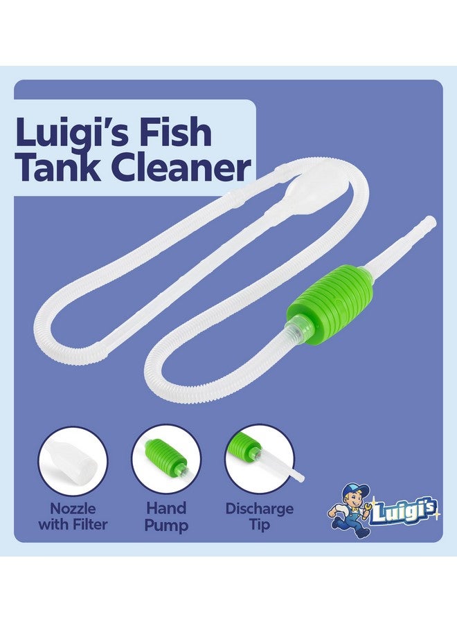 Luigi's Fish Tank Cleaner - Gravel Pump Vacuum for Aquarium - Hand Siphon Hose to Remove and Change Water or Sand in Minutes - Fish Aquarium Accessories, Supplies & Cleaning Tools - Image 3