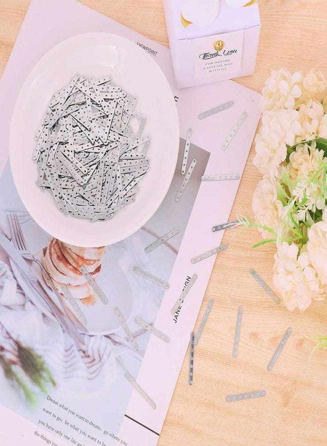 CHGCRAFT 200Pcs Rectangle Spacer Bar Tibetan Antique 7 Holes Platinum Separator Spacer Bar Link Bead Connector Multi Strand Separator Used for Jewelry Production and Connection - Image 5