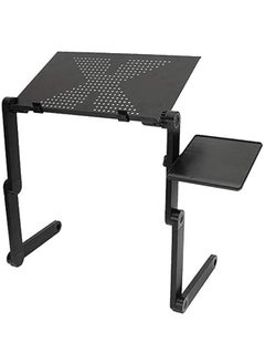 Icome Laptop Cooling Stand Tray Holder Riser Desk Table for Bed Sofa Adjustable (Black)
