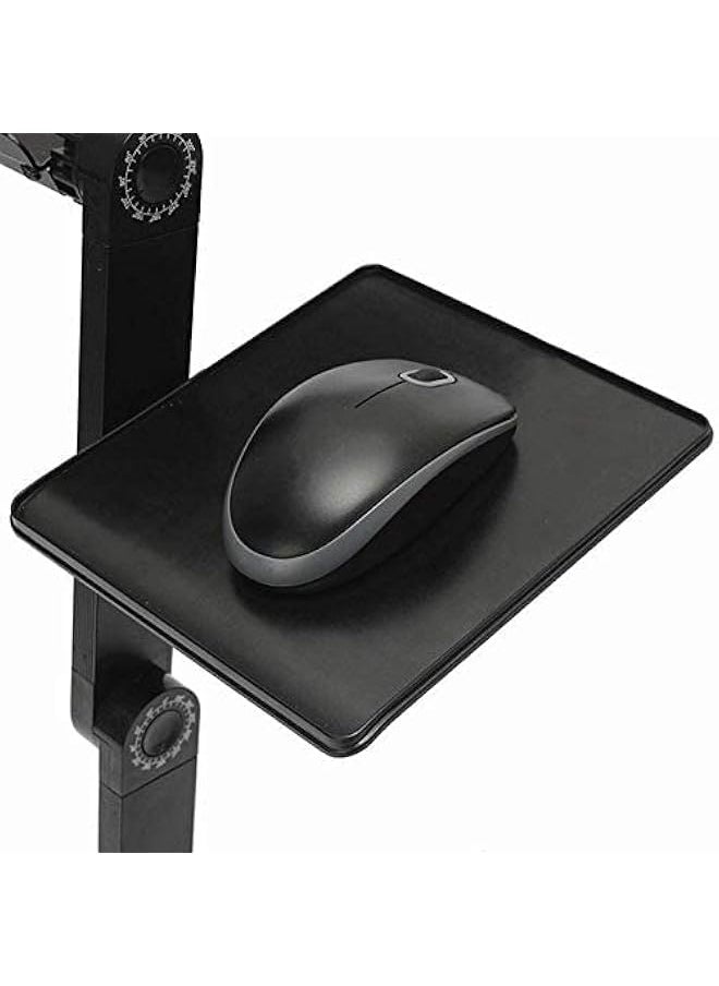 HuHa - Icome Laptop Cooling Stand Tray Holder Riser Desk Table for Bed Sofa Adjustable (Black) - Image 1